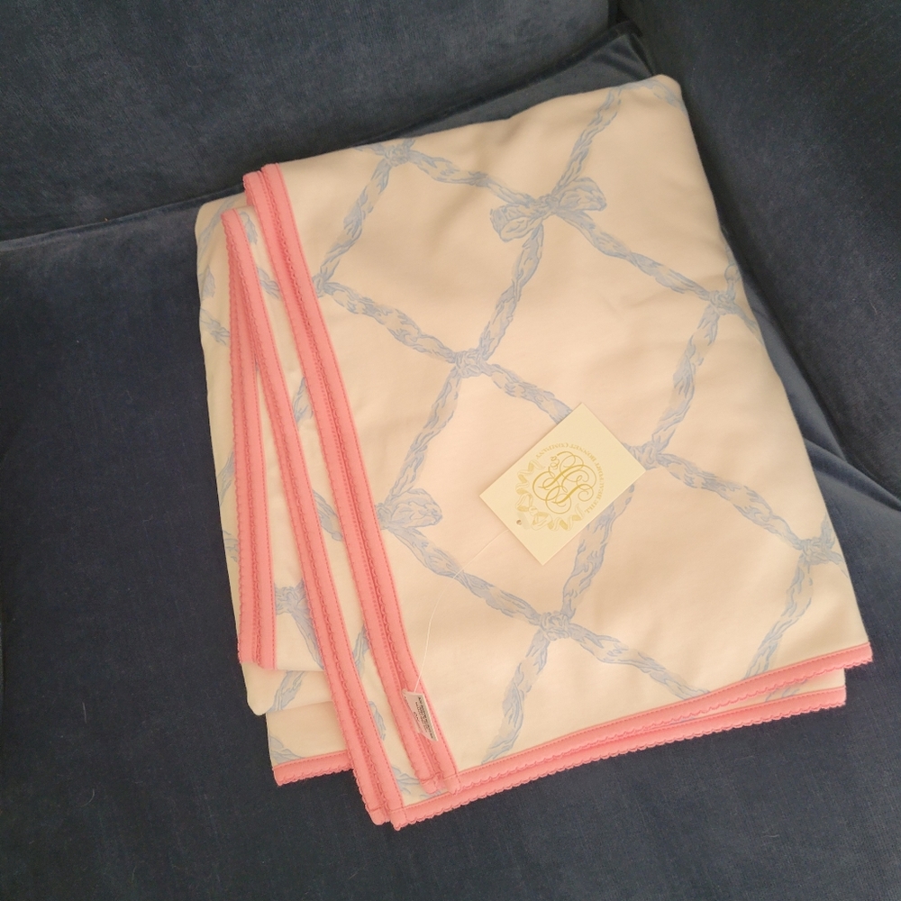 Blue BMB Throw blanket the Beaufort bonnet company